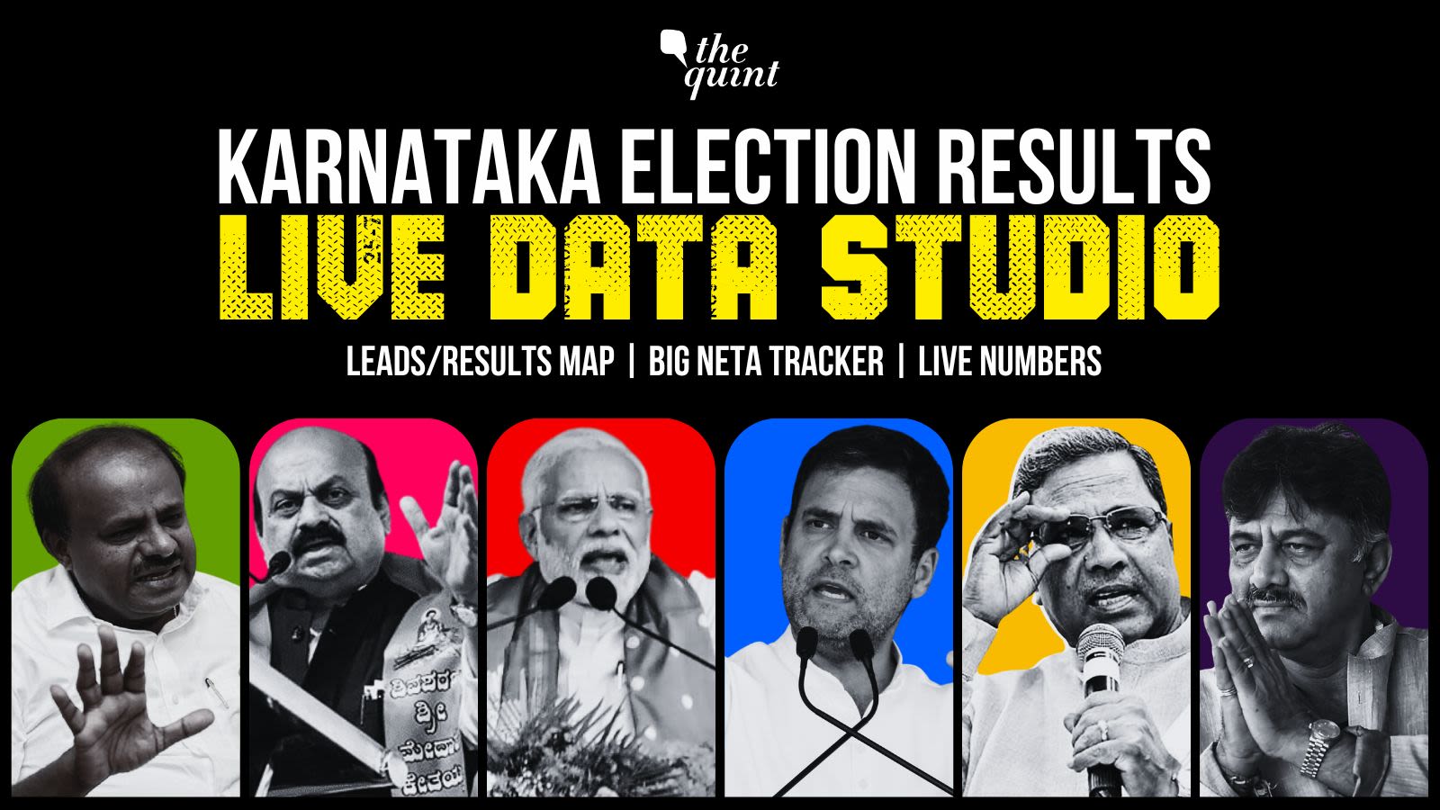 Karnataka Election Results 2023 LIVE Data Studio by The Quint on